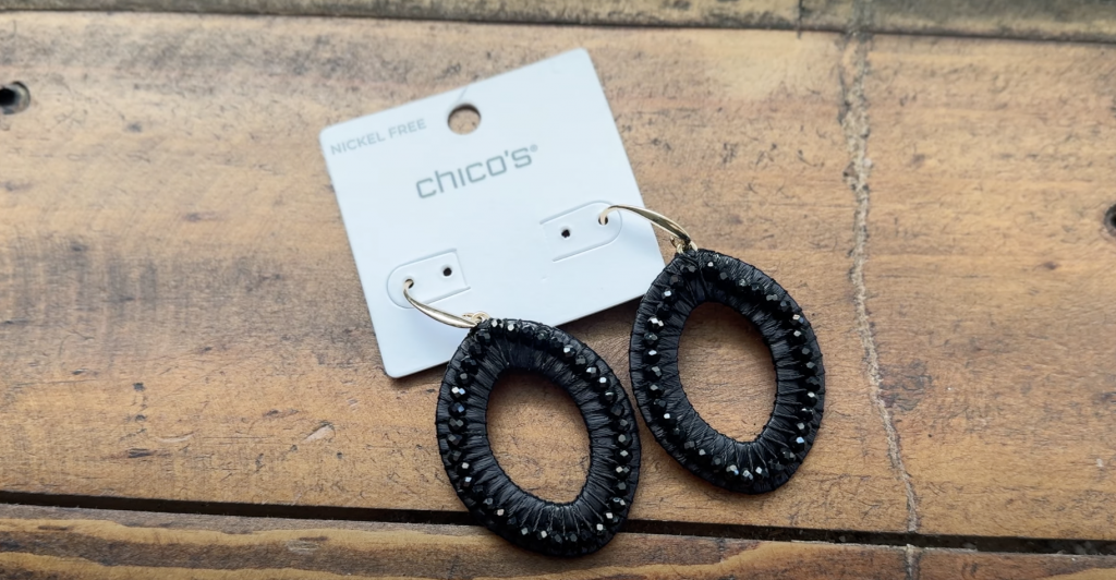 chico's black earings