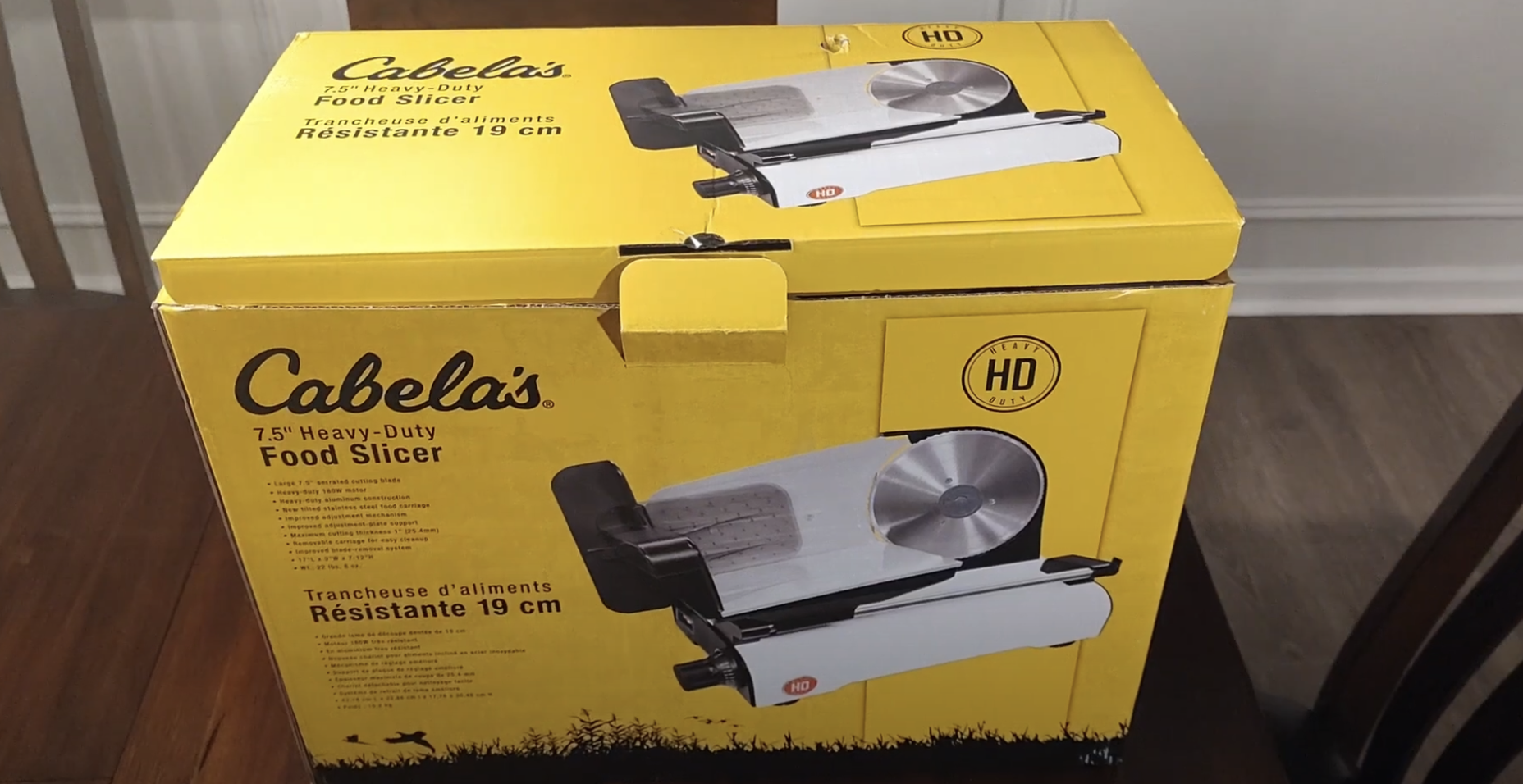 cabelas food slicer box