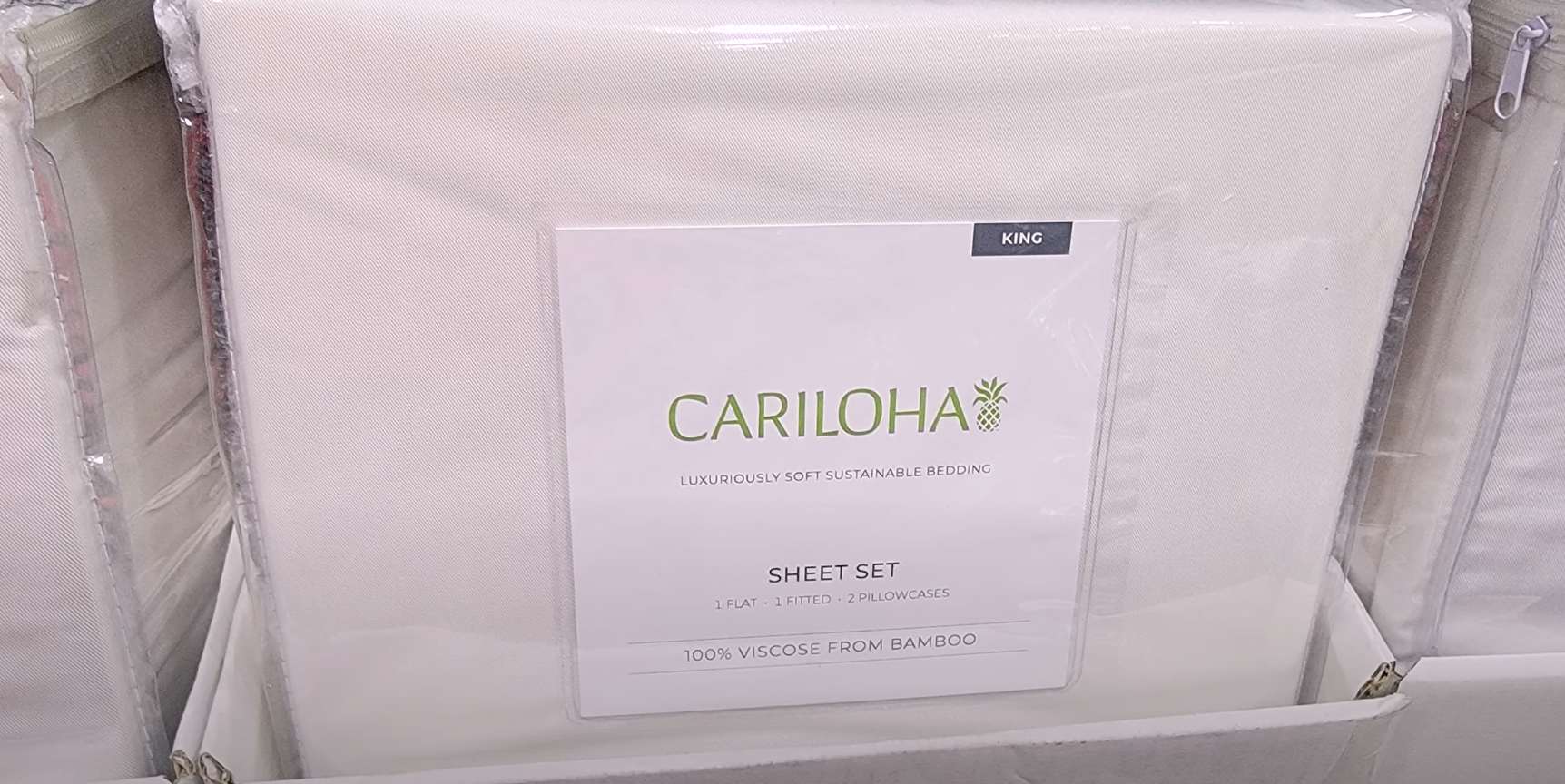 Cariloha white sheet bags