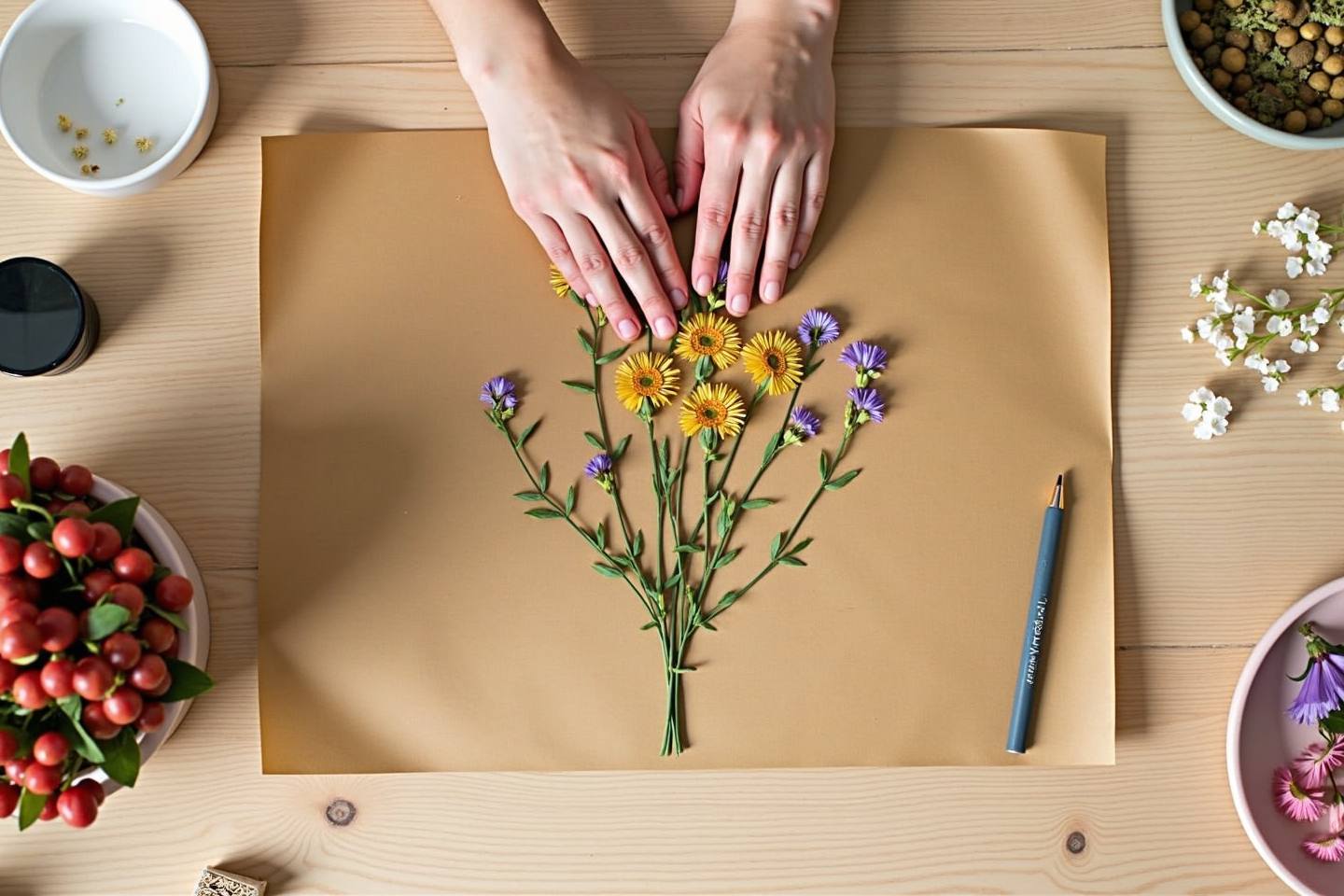 hands making crafts