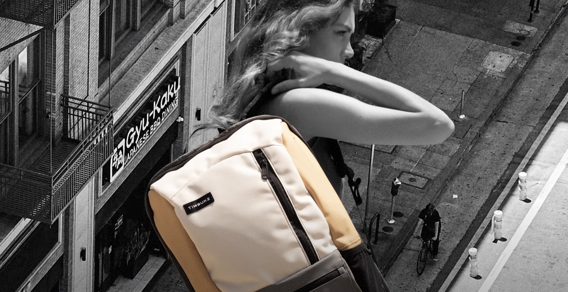 girl wearing timbuk2 bag