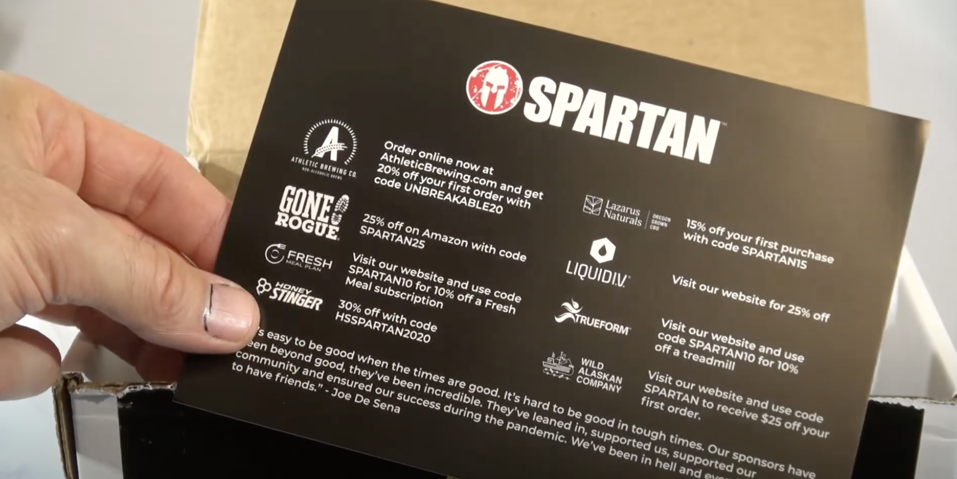 spartan race card