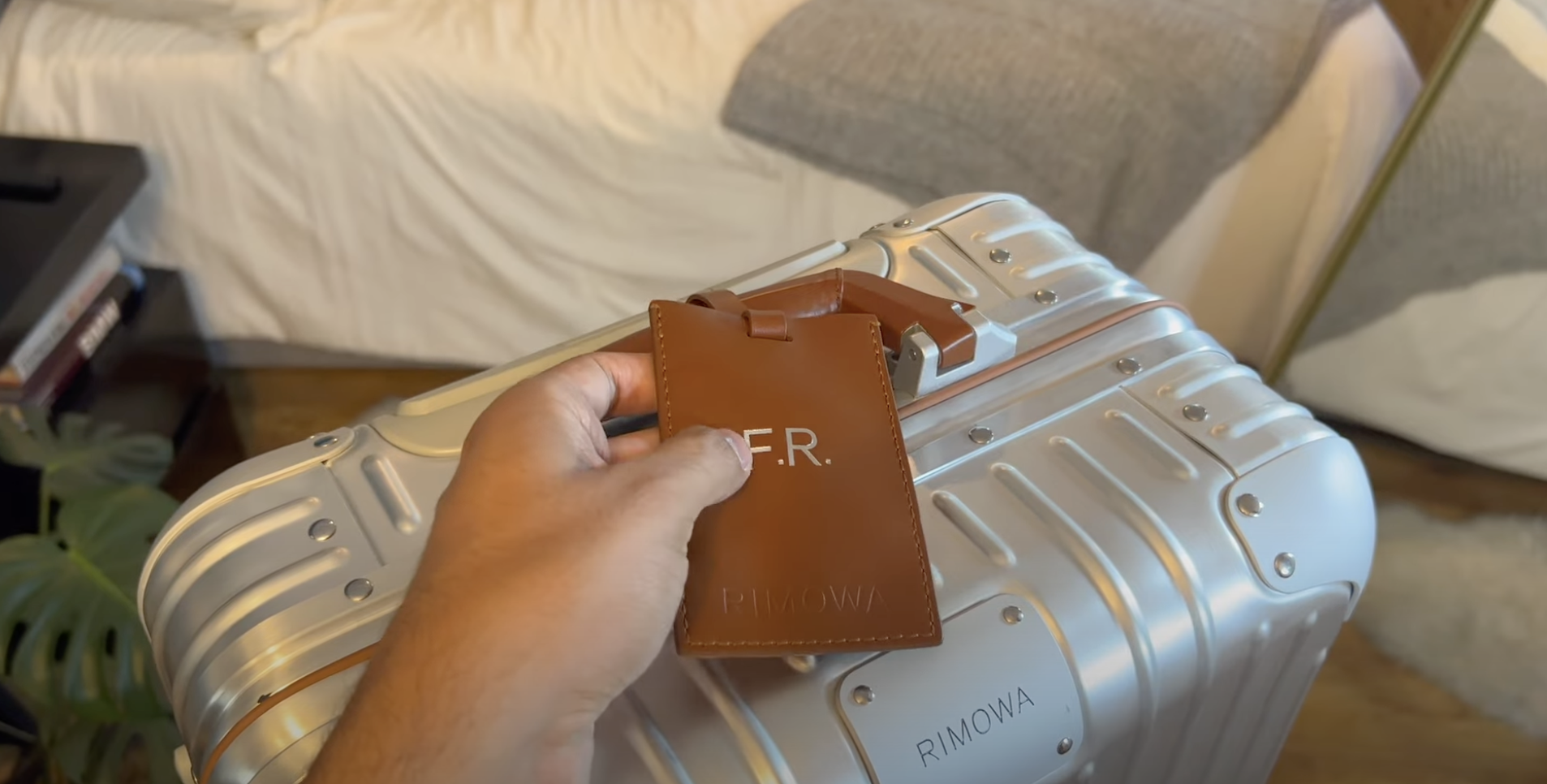 rimowa luggage-bedroom